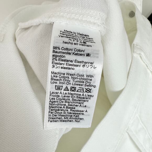 J.Crew White Utility Denim Short High Waist Pockets Classic Womens US 33 NWT - Picture 8 of 11